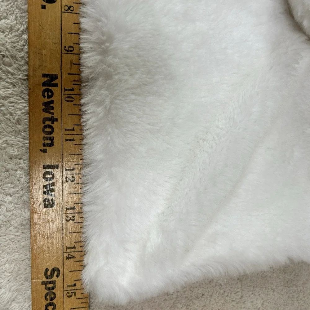 UGG Baby Blanket Dylan Snow Teddy Bear White Security Lovey 14x15 NWOT